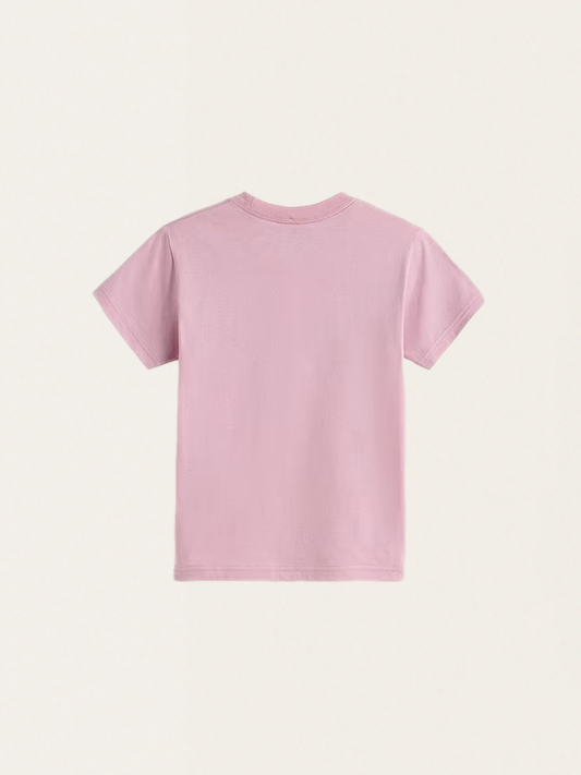 T-shirt Checker Cherries Pink Dawn