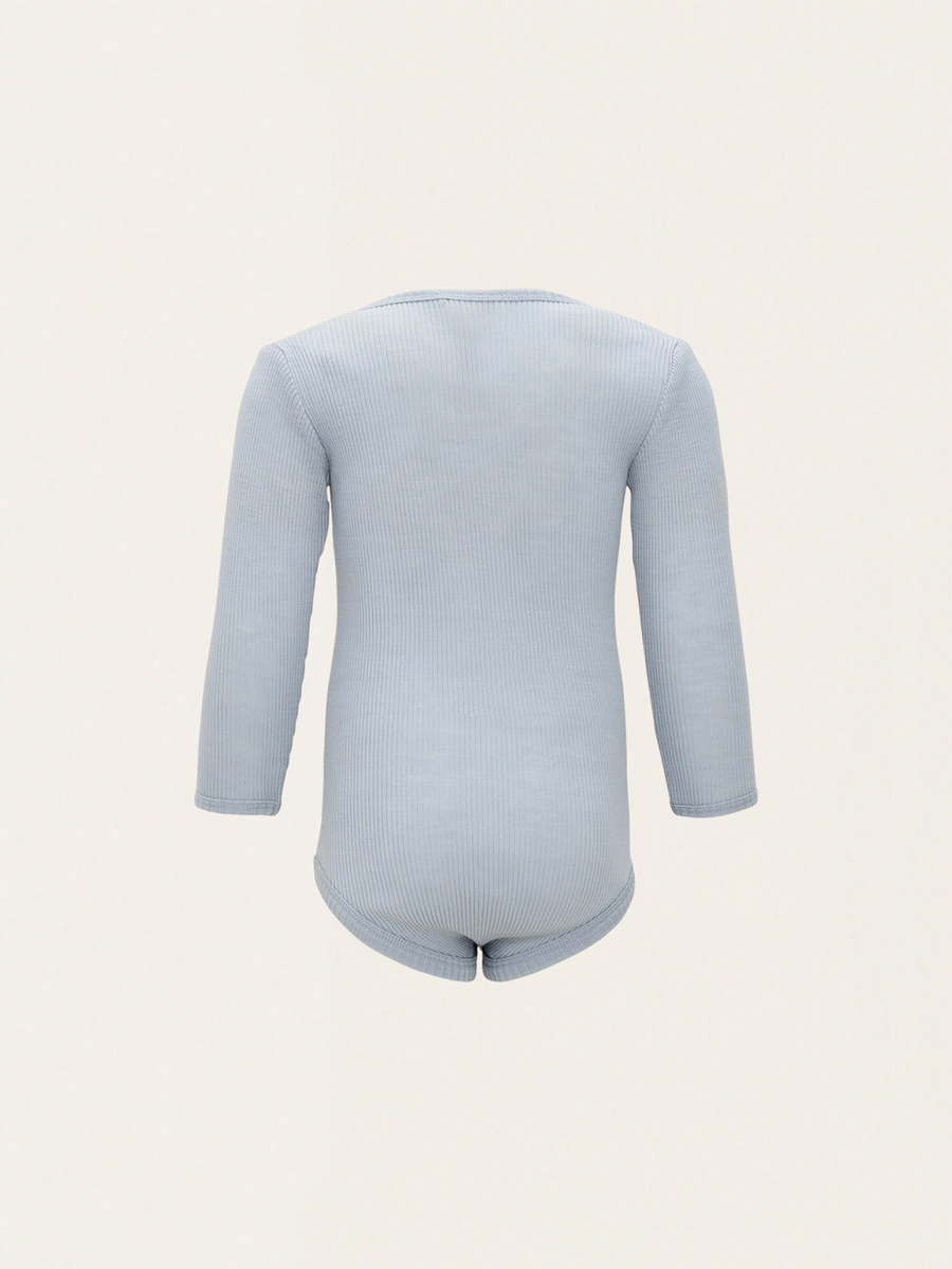 Body z wełny merino Alaska - Ice Blue