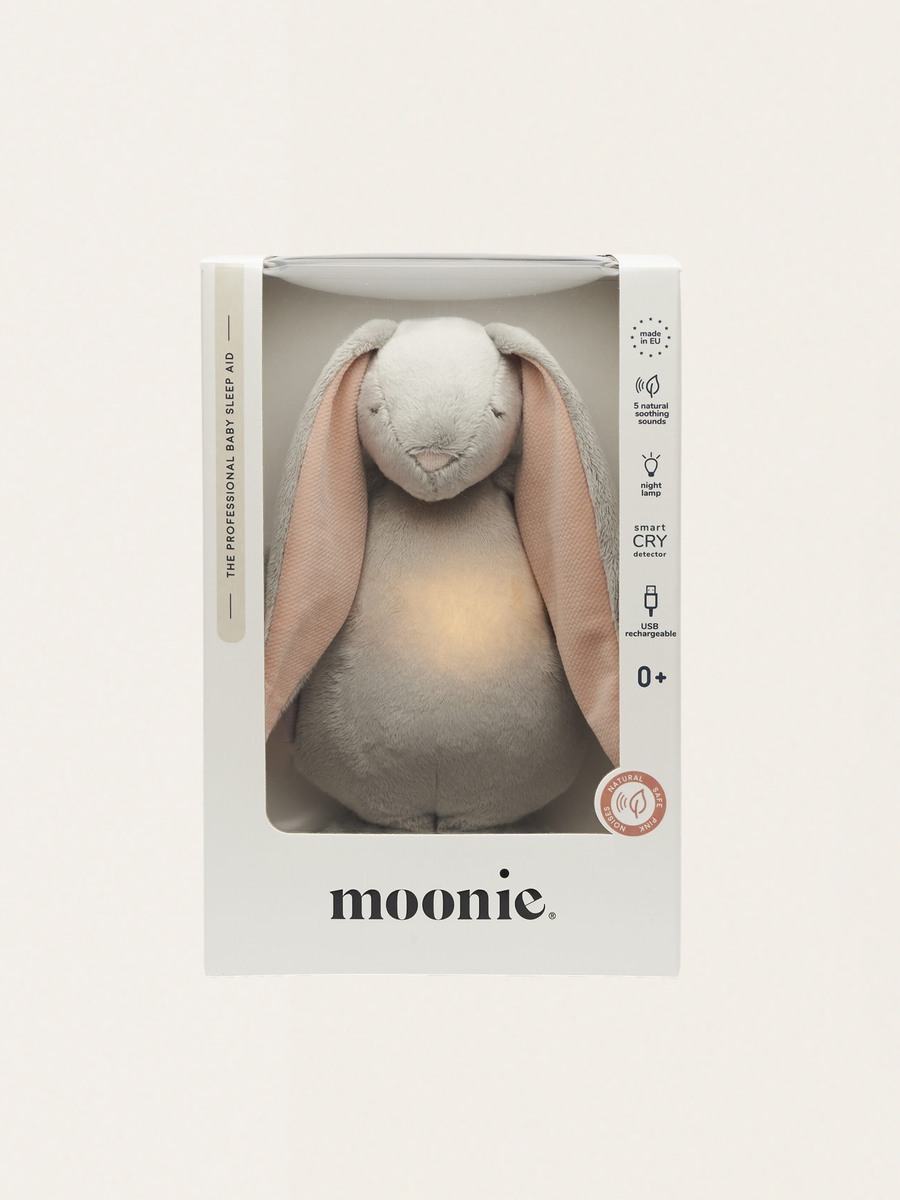 Szumiący króliczek Moonie 2.0 z lampką nocną
