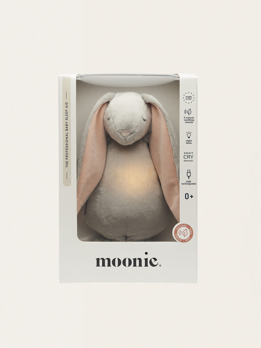 Szumiący króliczek Moonie 2.0 z lampką nocną