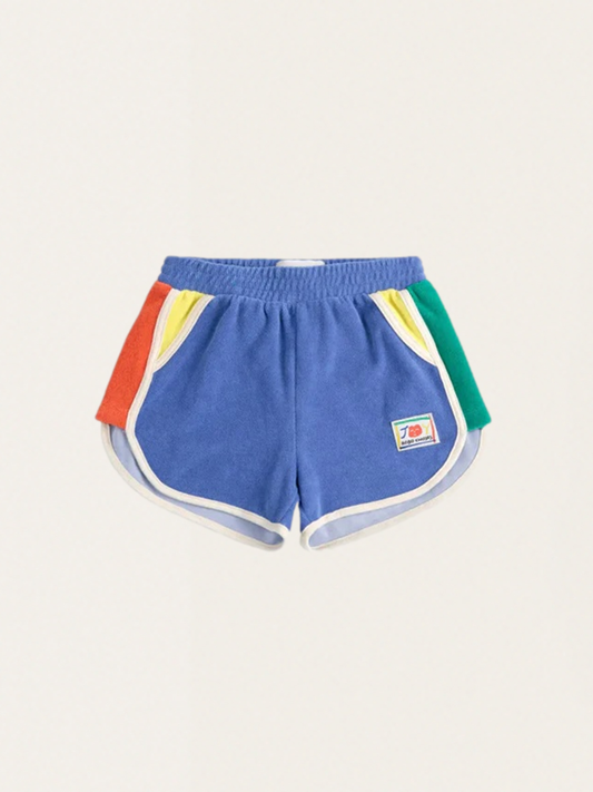 Krótkie spodenki z miękkiej frotte Kids Smiling Color Block