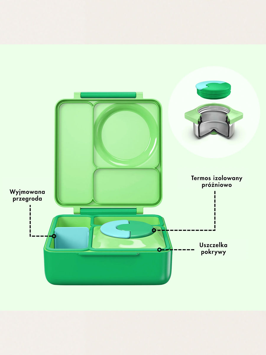 Lunchbox z przegródkami i termosem OmieBox