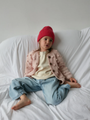 Puchaty Cardigan Popcorn Soft Pink