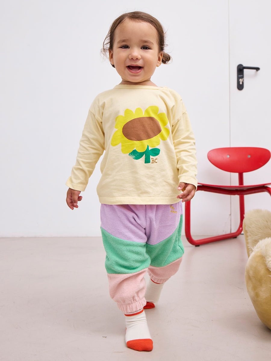 Bawełniany long sleeve Baby Sunflower