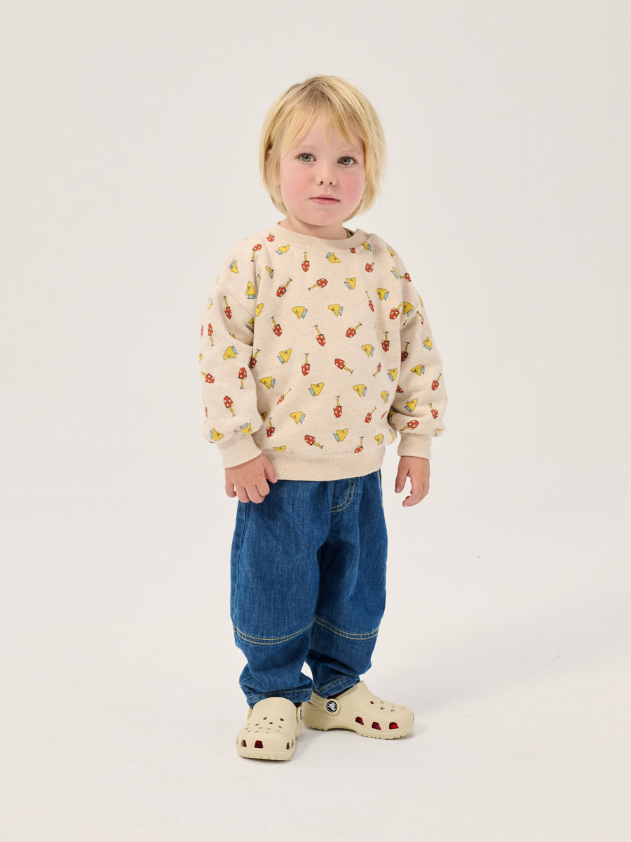 Bawełniana bluza Baby Mush Monster Duo all over