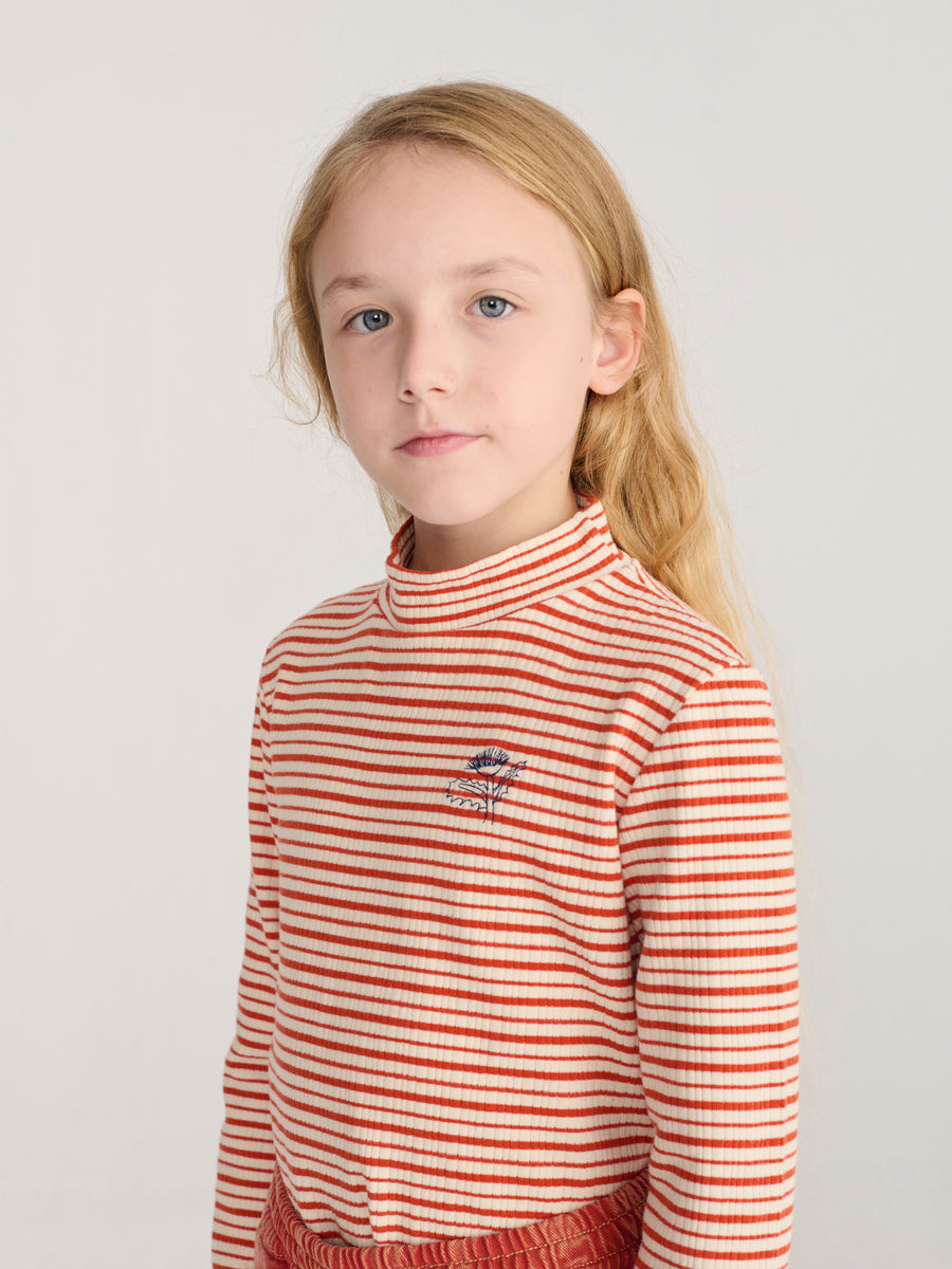 Bawełniany long sleeve Kids Energy Flower Stripes