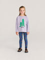 Prążkowane legginsy Kids Stamp Bloom all over