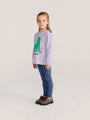 Prążkowane legginsy Kids Stamp Bloom all over