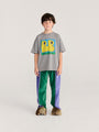 Welurowe spodnie Kids Color Block