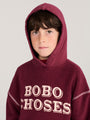 Bawełniana bluza z kapturem Kids Bobo Choses Burgundy
