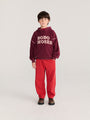 Bawełniana bluza z kapturem Kids Bobo Choses Burgundy