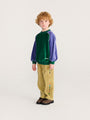 Welurowa bluza Kids Color Block