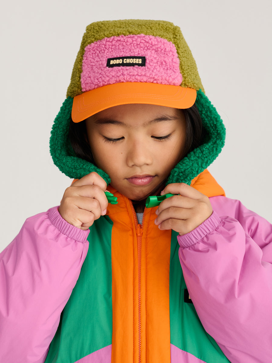 Ocieplana czapka pilotka Kids Bobo Choses Color Block