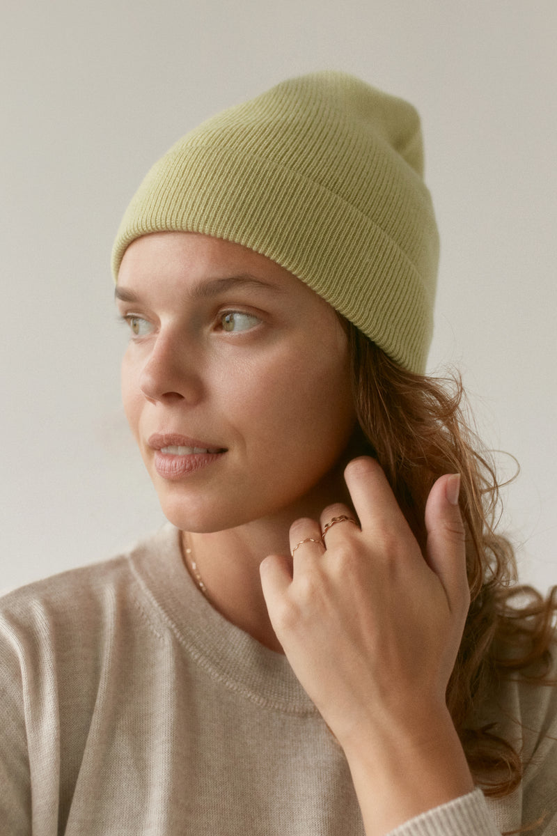 Czapka typu beanie z wełny merino 'Fine'