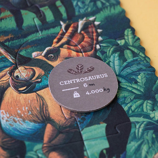 Puzzle z grą obserwacyjną Era Dinozaurów 100 el.