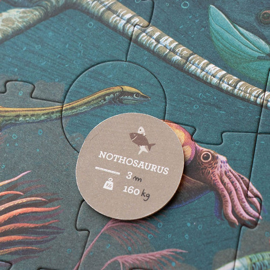 Puzzle z grą obserwacyjną Era Dinozaurów 100 el.