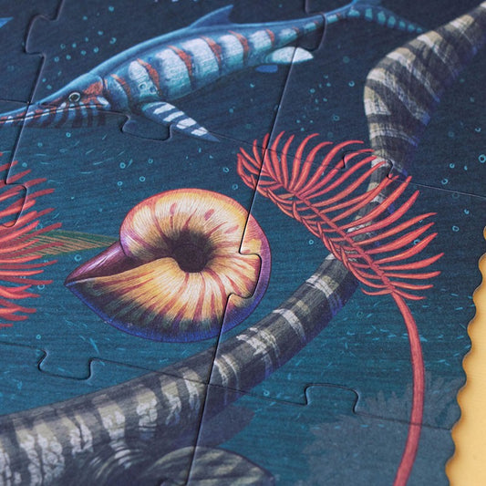 Puzzle z grą obserwacyjną Era Dinozaurów 100 el.