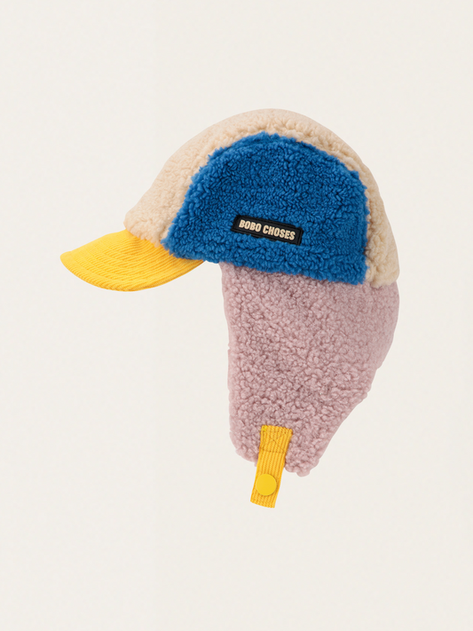 Czapka zimowa Bobo Choses Color Block Sheepskin