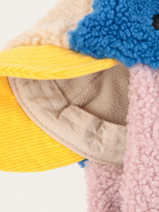 Czapka zimowa Bobo Choses Color Block Sheepskin