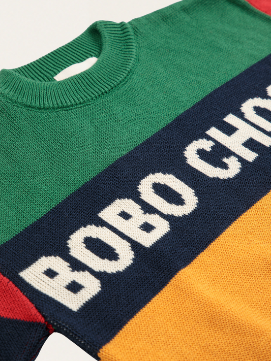 Bawełniany sweter Kids Bobo Choses Color Block