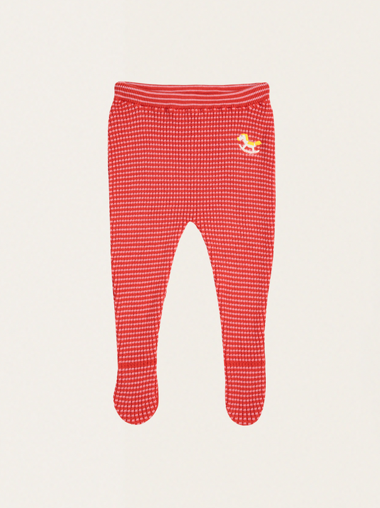 Bawełniane półśpioszki - legginsy ze stópkami