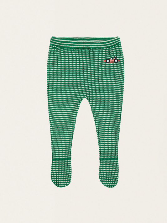 Bawełniane półśpioszki - legginsy ze stópkami Race Car