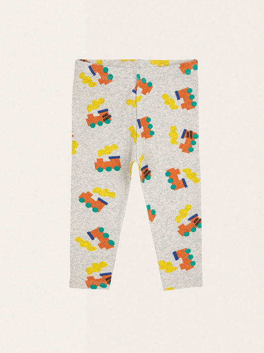 Bawełniane legginsy Baby Bobo Choo Choo all over