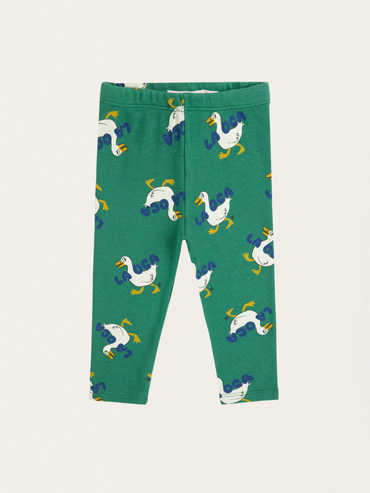 Bawełniane legginsy Baby La Oca all over