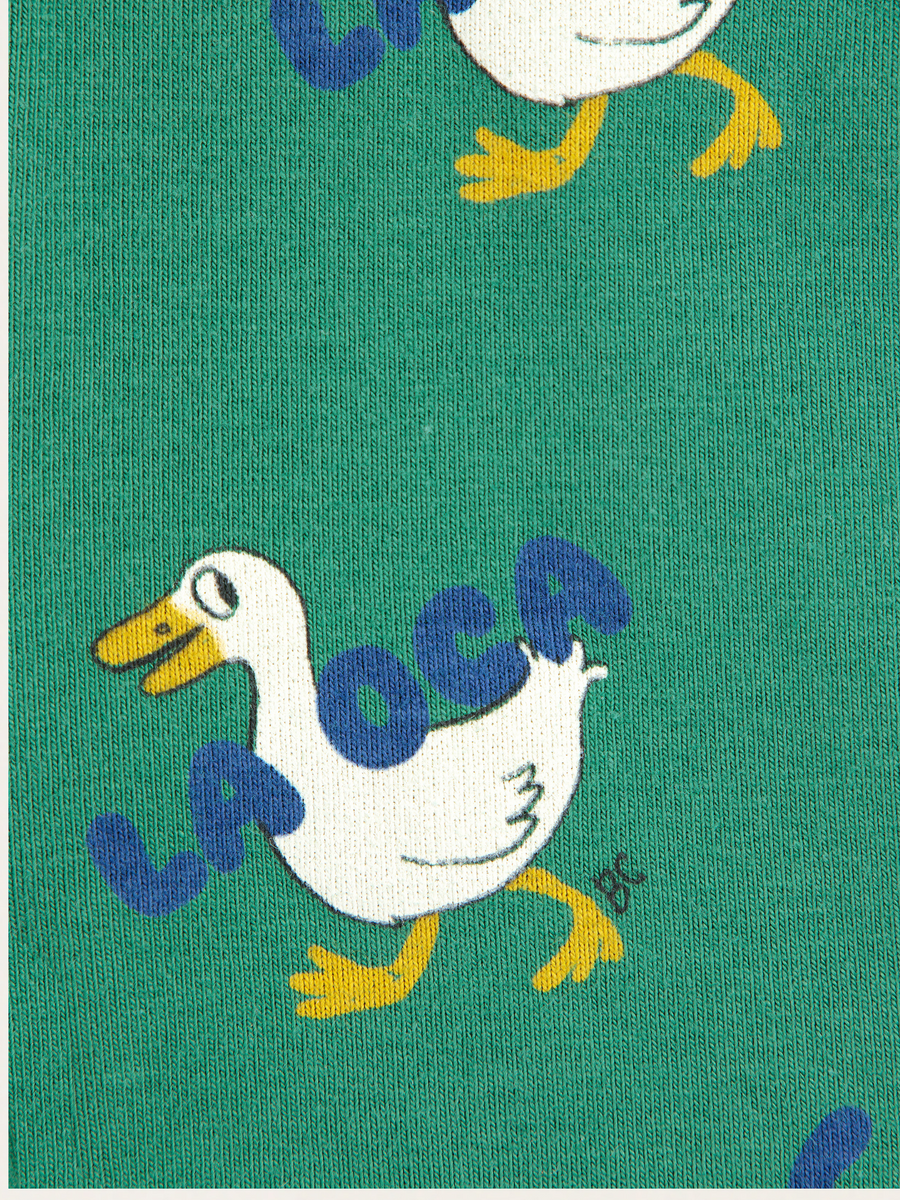 Bawełniane legginsy Baby La Oca all over