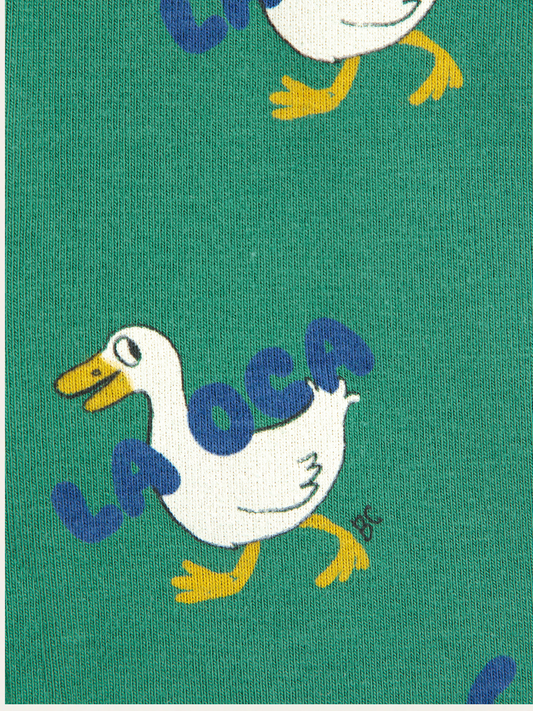 Bawełniane legginsy Baby La Oca all over