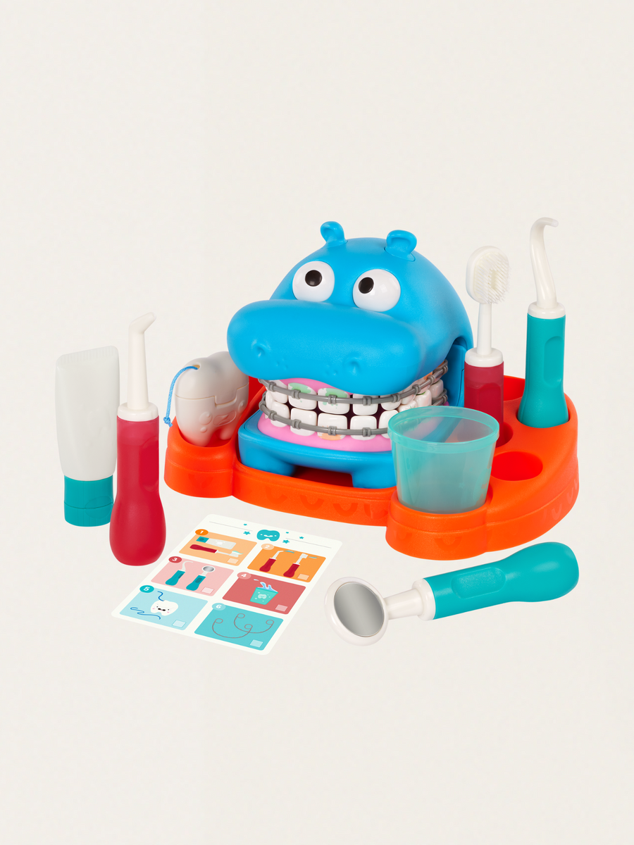 Zestaw do nauki mycia zębów i zabawy w dentystę