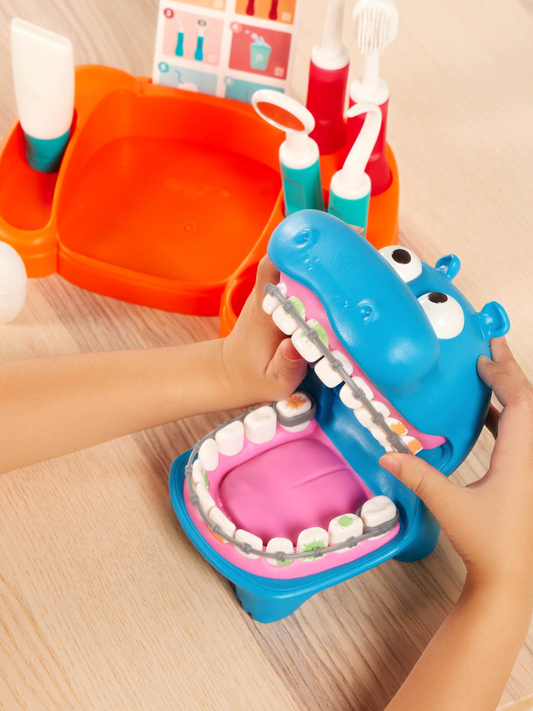 Zestaw do nauki mycia zębów i zabawy w dentystę