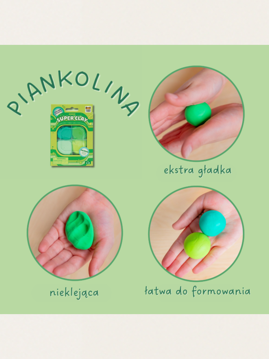 Masa plastyczna - piankolina Sekrety Dżungli