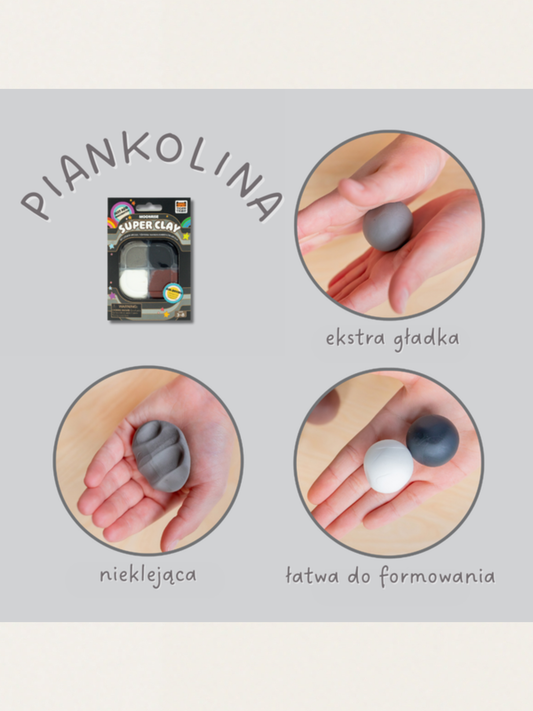 Masa plastyczna - piankolina Księżycowa Noc