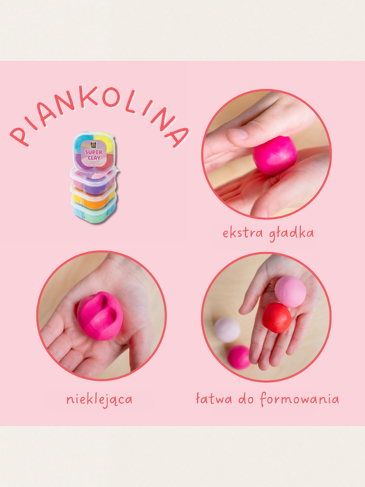 Zestaw kreatywny z samoutwardzalną masą - plastyczna przygoda Jednorożce