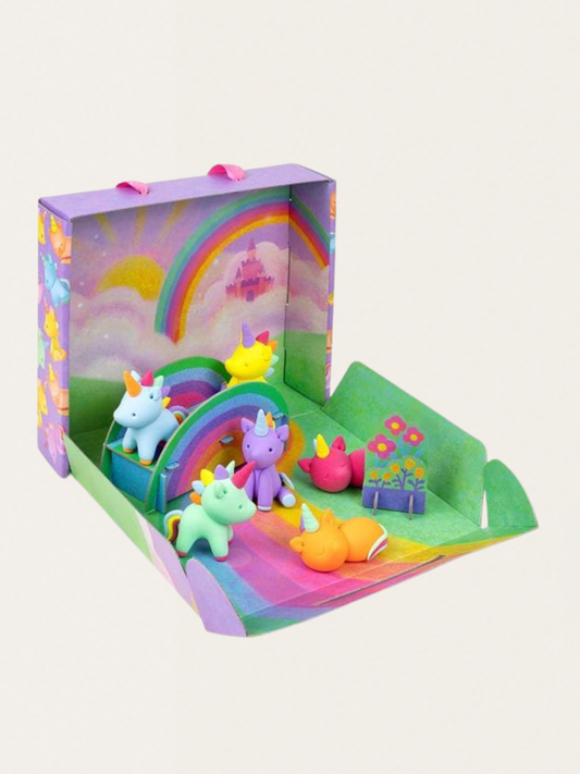 Zestaw kreatywny z samoutwardzalną masą - plastyczna przygoda Jednorożce