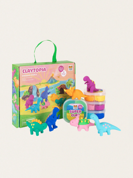 Zestaw kreatywny z samoutwardzalną masą - plastyczna przygoda Dinozaury