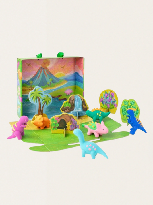 Zestaw kreatywny z samoutwardzalną masą - plastyczna przygoda Dinozaury