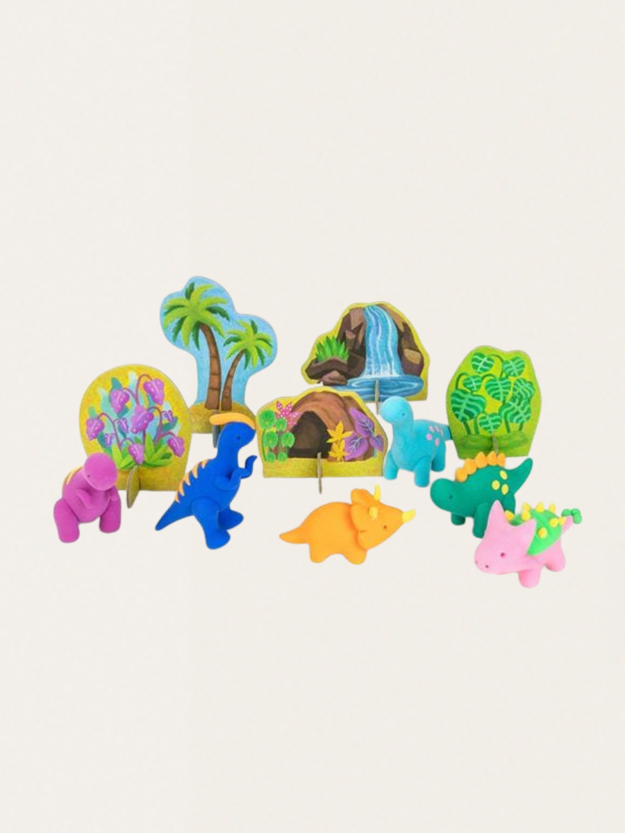 Zestaw kreatywny z samoutwardzalną masą - plastyczna przygoda Dinozaury