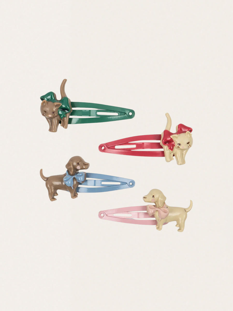 Spinki do włosów Cats & Dogs 4 szt.