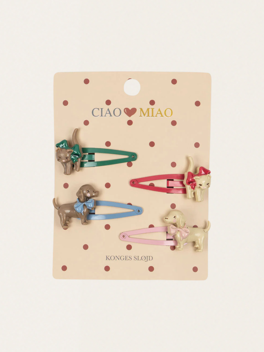 Spinki do włosów Cats & Dogs 4 szt.