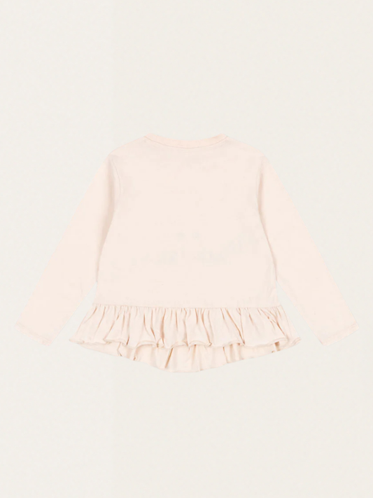 Bawełniana bluzka z falbanką Kitty