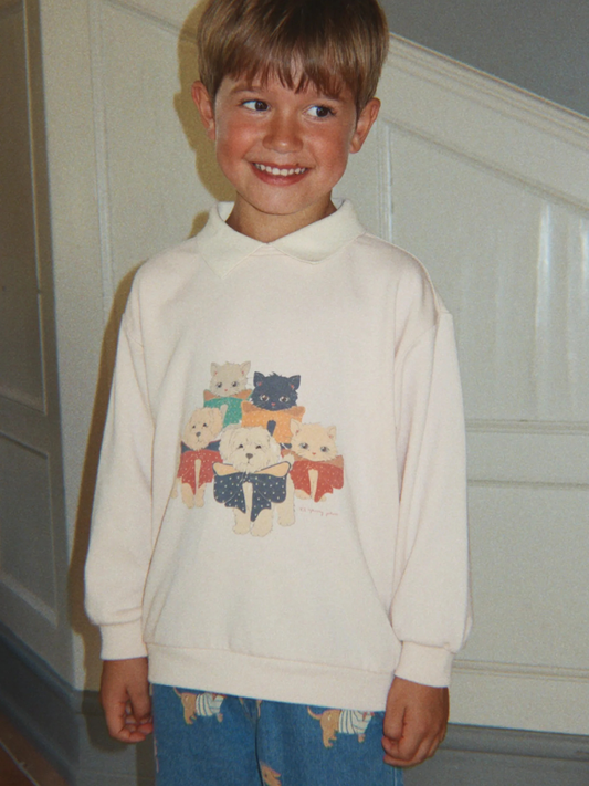 Bawełniana bluza polo Spotty Cats & Dogs