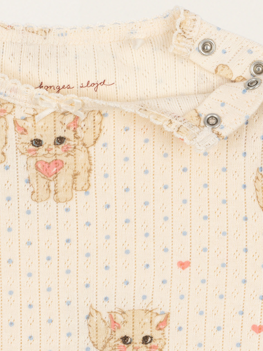 Bawełniane body z długim rękawem Minnie Miao Amore