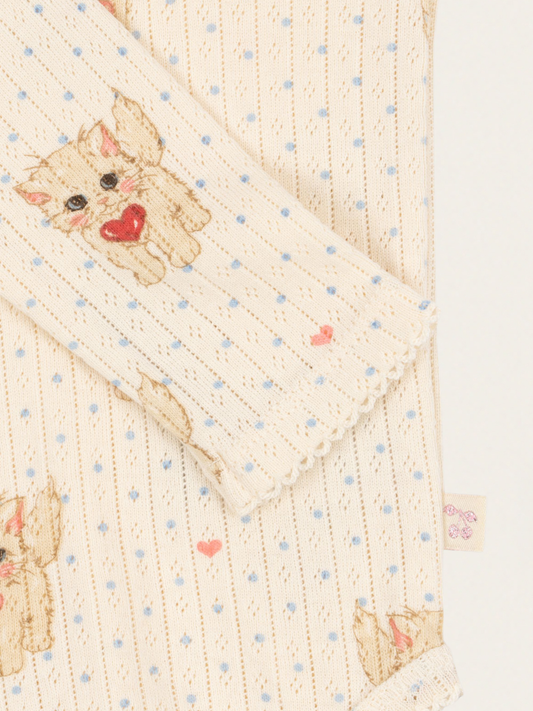 Bawełniane body z długim rękawem Minnie Miao Amore