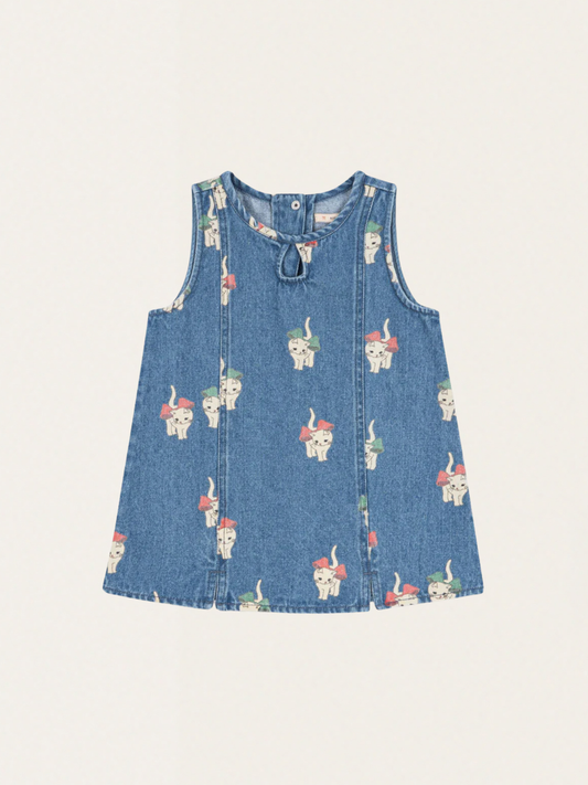 Sukienka denimowa Magot Bow Kitty