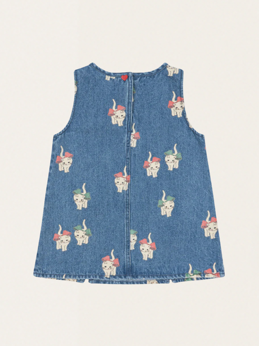 Sukienka denimowa Magot Bow Kitty