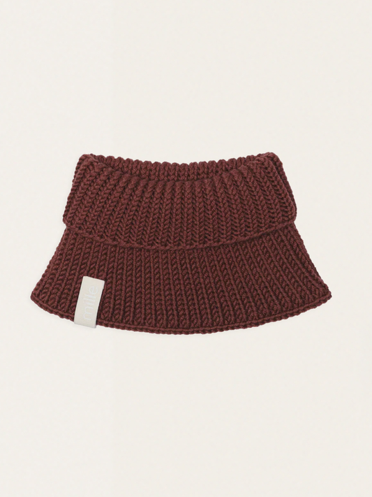 Hot Chocolate chunky merino wool scarf