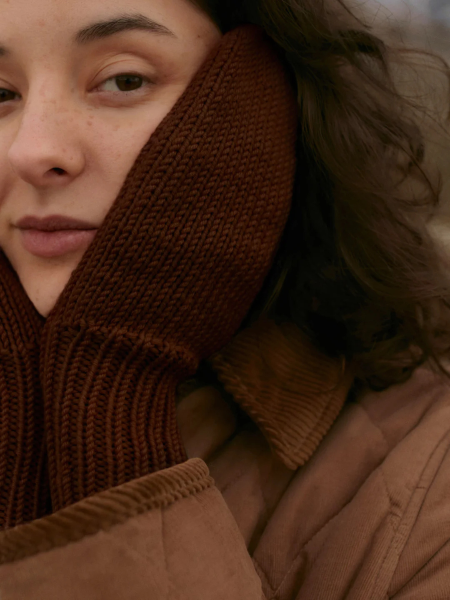 Merino-Handschuhe Heiße Schokolade