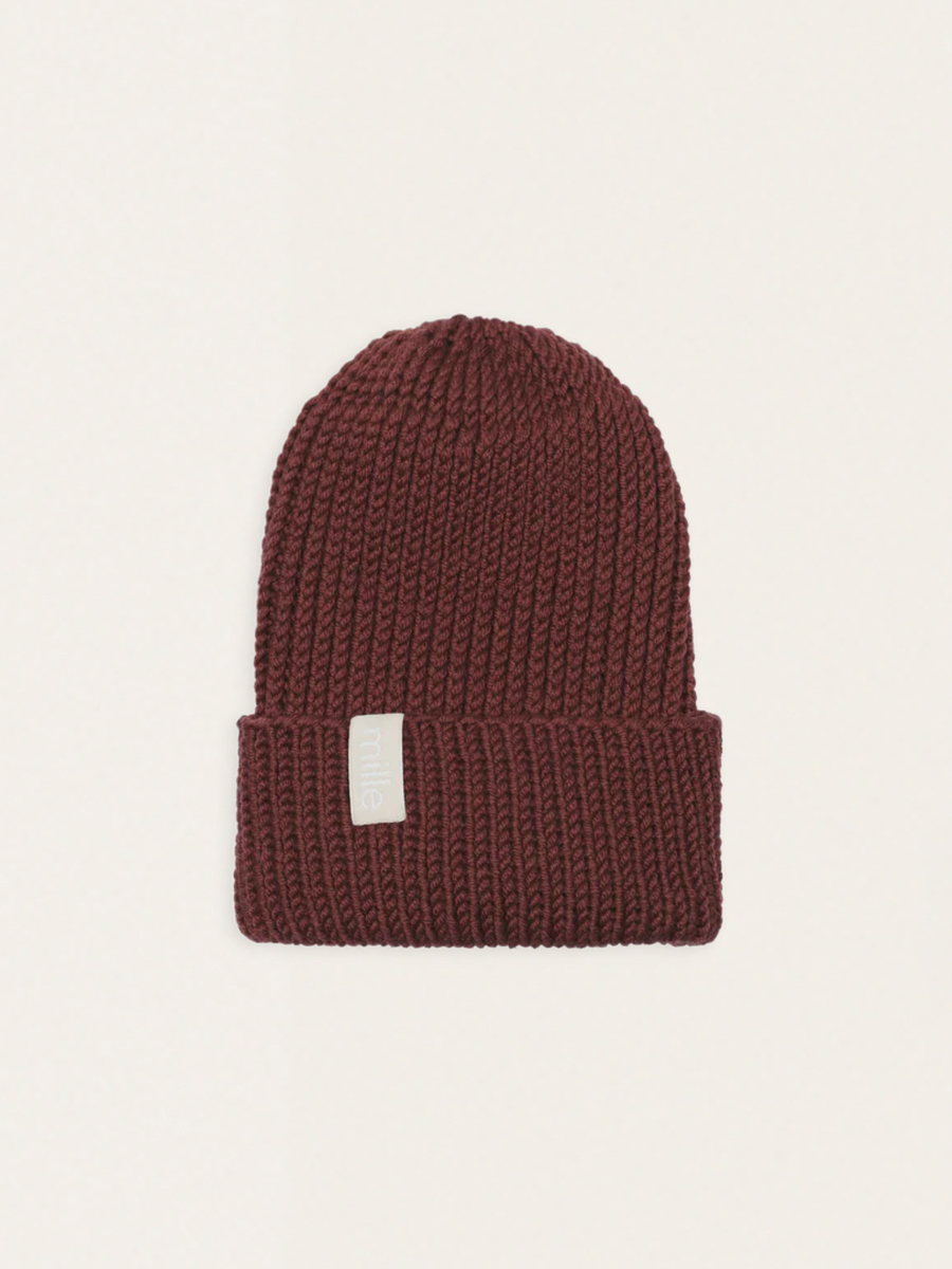 Mięsista czapka z wełny merino Hot Chocolate
